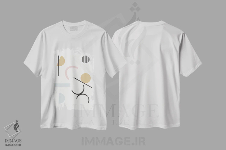 تیشرت سفید طرح دار آدلفا اثر شارلوت وینتر | فروشگاه ایماژ