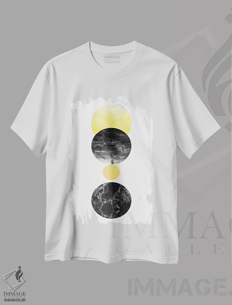 تیشرت سفید طرح دار کورنلیا اثر شارلوت وینتر | فروشگاه ایماژ