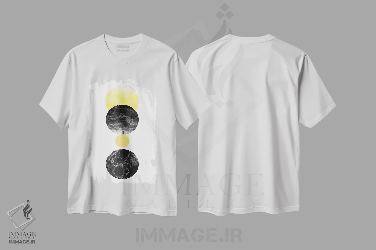 تیشرت سفید طرح دار کورنلیا اثر شارلوت وینتر | فروشگاه ایماژ