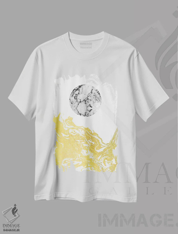 تیشرت سفید طرح دار "جولیا" اثر شارلوت وینتر | immage.ir