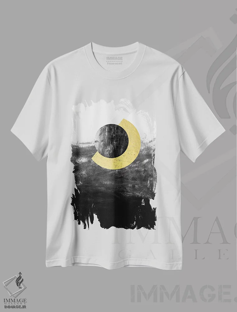 تیشرت سفید طرح دار "مارینا" اثر شارلوت وینتر | immage.ir