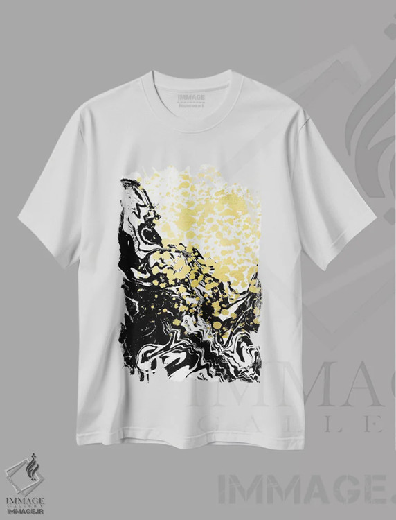 تیشرت سفید طرح دار "آوریا" اثر شارلوت وینتر | فروشگاه ایماژ