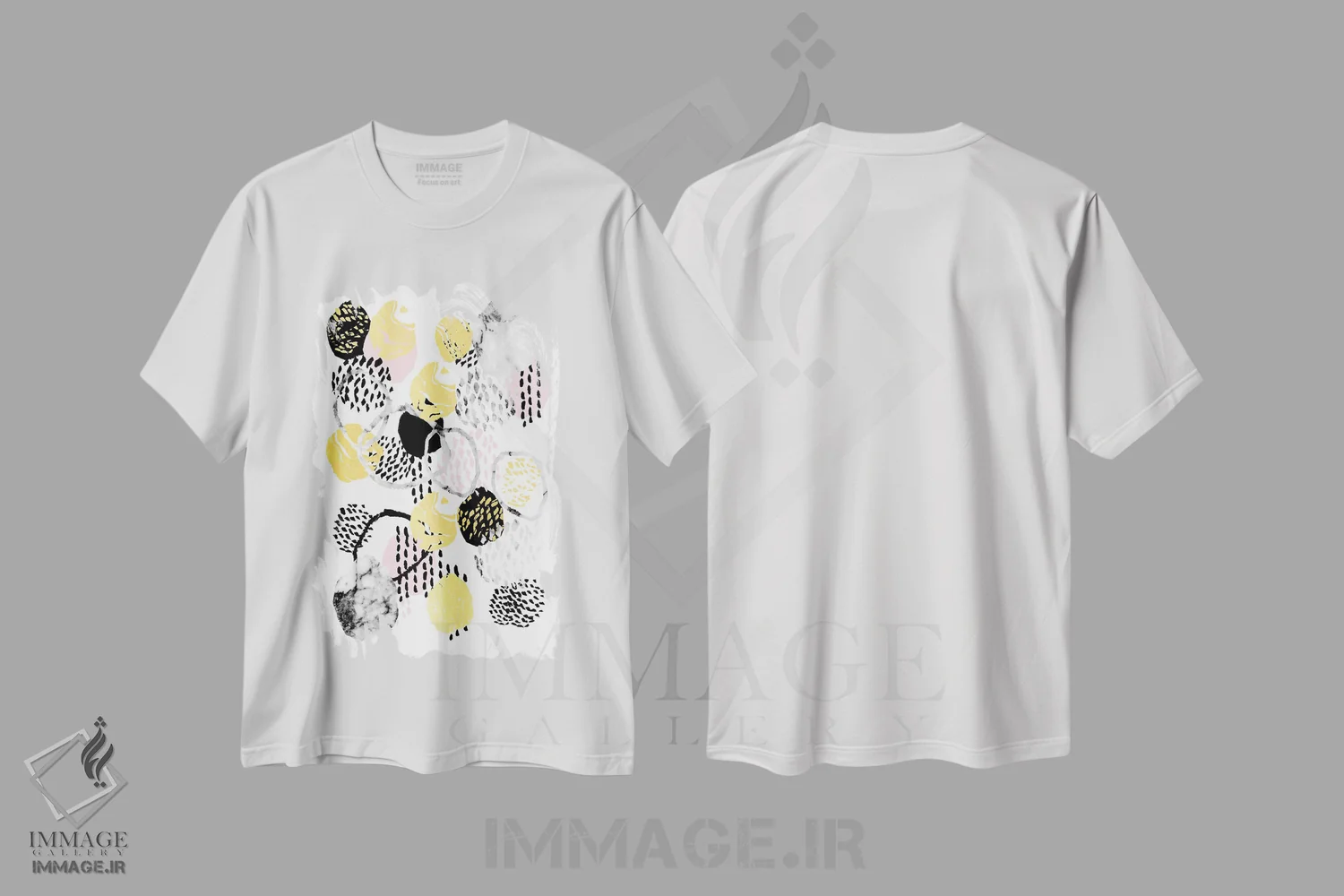 تیشرت سفید طرح دار "اکتاویا" اثر شارلوت وینتر | فروشگاه ایماژ