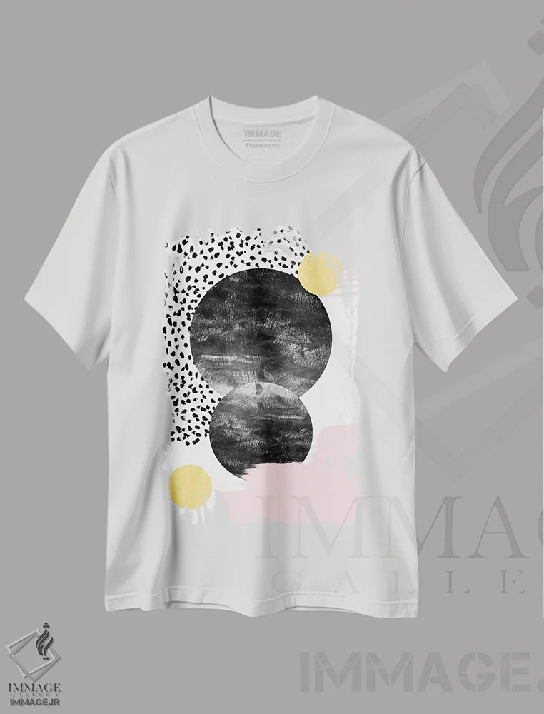 تیشرت سفید طرح دار "پالوما" اثر شارلوت وینتر | immage.ir