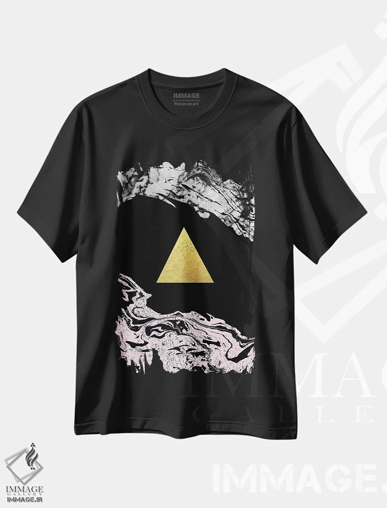 تیشرت مشکی طرح دار "پائولا" اثر شارلوت وینتر | immage.ir
