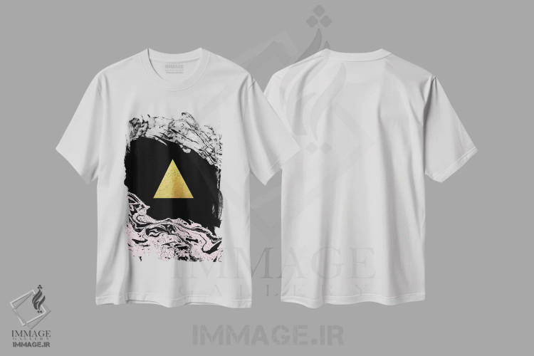 تیشرت سفید طرح دار "پائولا" اثر شارلوت وینتر | فروشگاه ایماژ