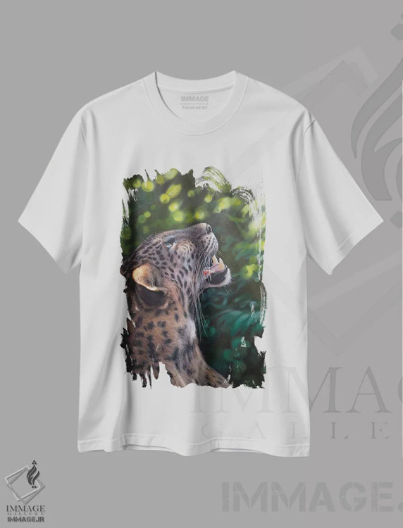 تیشرت سفید طرح دار "دیزنی کنجکاو"، دکور معاصر اثر هنر چامی | فروشگاه ایماژ