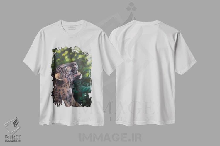 تیشرت سفید طرح دار "دیزنی کنجکاو"، دکور معاصر اثر هنر چامی | فروشگاه ایماژ