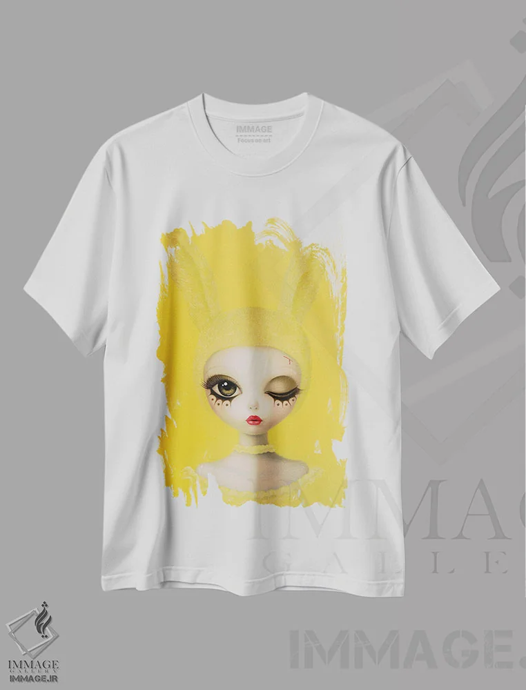 تیشرت سفید طرح دار "حافظه چیست"، هنر فاخر معاصر اثر چن هونگژو | فروشگاه ایماژ