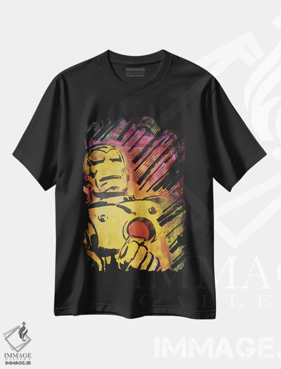 تیشرت مشکی طرح دار "خشم"، مدیوم اثر سیسرو اسپین | immage.ir