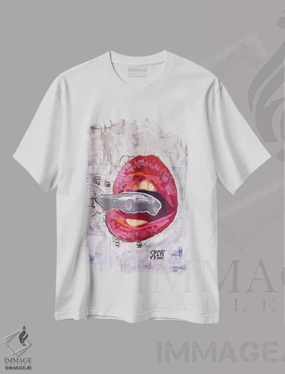 تیشرت سفید طرح دار "من مانگوستا را دوست دارم"، دکوراسیون جایگزین اثر سیسرو اسپین | immage.ir