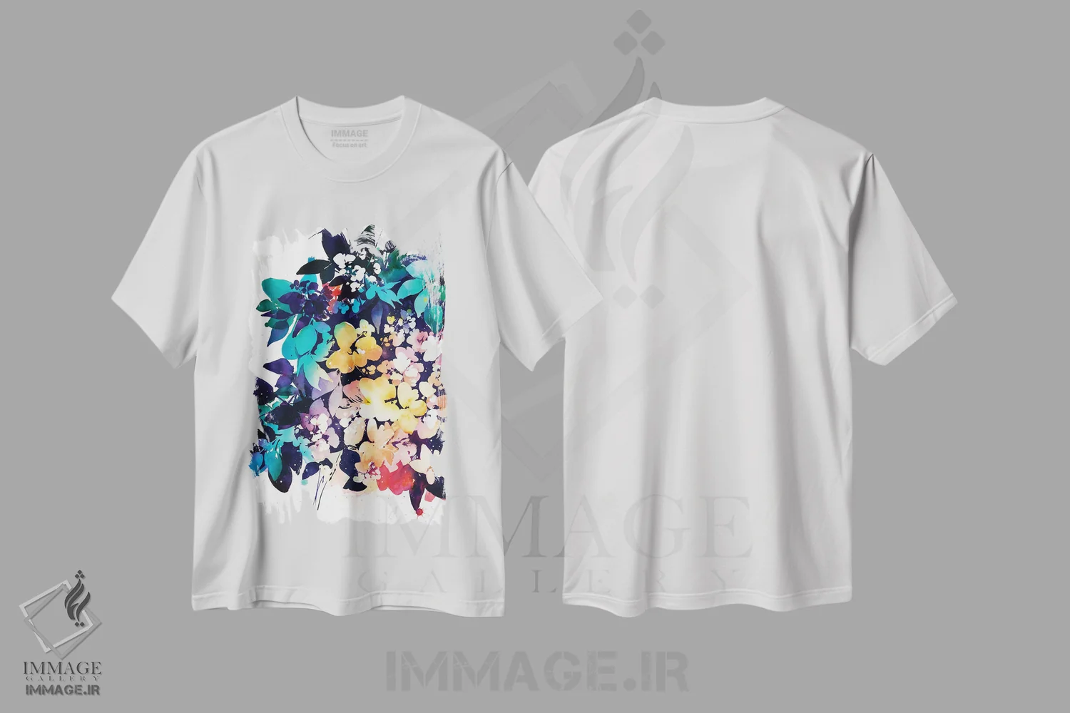 تیشرت سفید طرح دار نجوای نیمه شب، دکور معاصر اثر کریتیو اینگرید | فروشگاه ایماژ