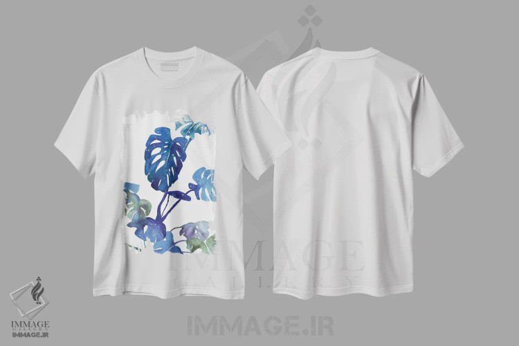 تیشرت سفید طرح دار جادوی آبی مانسترا، دکور معاصر اثر کریتیو اینگرید | immage.ir