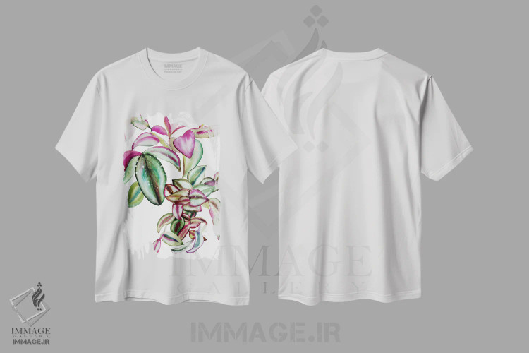 تیشرت سفید طرح دار تردسکانتیا، دکور معاصر اثر کریتیو اینگرید | immage.ir
