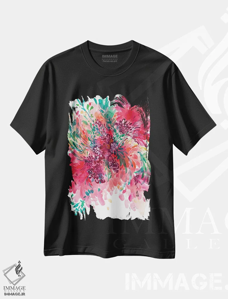 تیشرت مشکی طرح دار بی پروا، دکور معاصر اثر کریتیو اینگرید | immage.ir