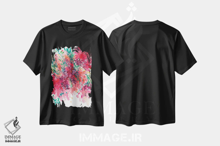 تیشرت مشکی طرح دار بی پروا، دکور معاصر اثر کریتیو اینگرید | immage.ir