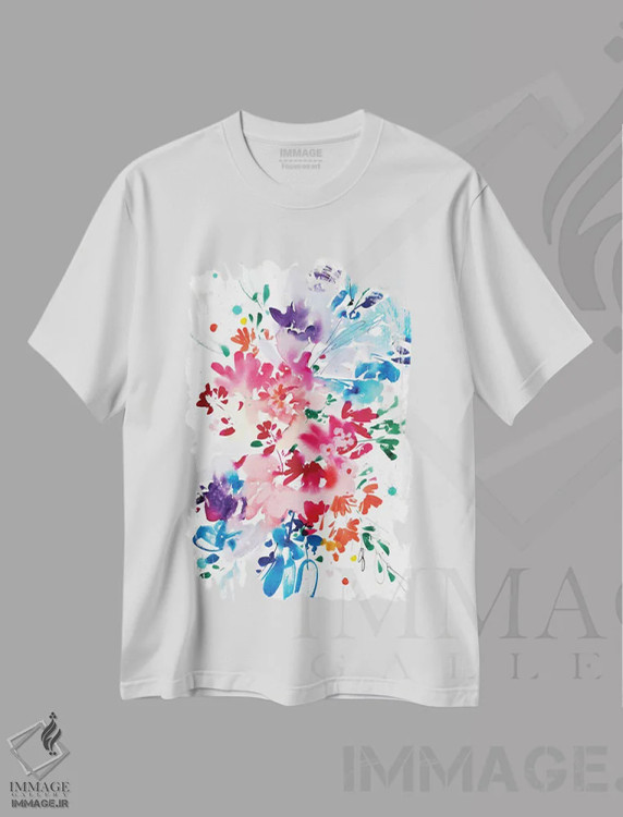تیشرت سفید طرح دار آگاه، دکور معاصر اثر کریتیو اینگرید | immage.ir