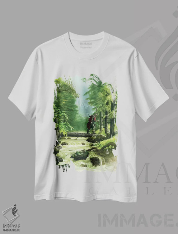 تیشرت سفید طرح دار کادمو، مدیوم اثر سیروئلو | immage.ir