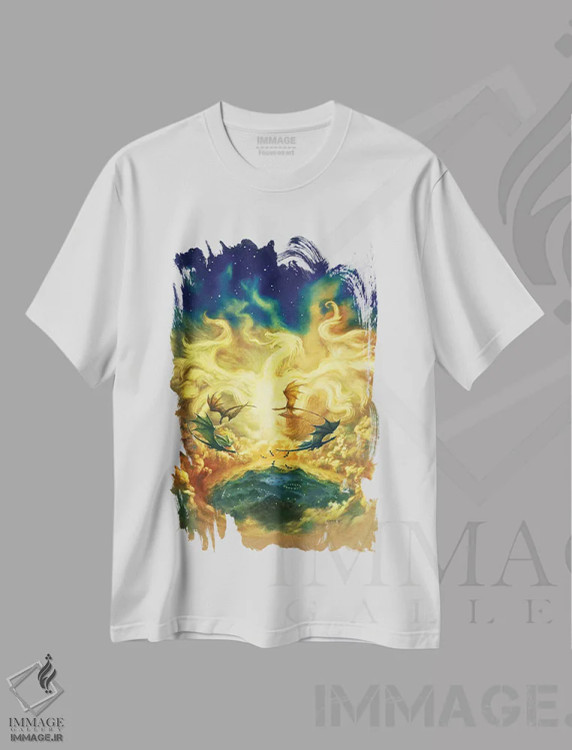 تیشرت سفید طرح دار دایره ها، مدیوم اثر سیروئلو | فروشگاه ایماژ