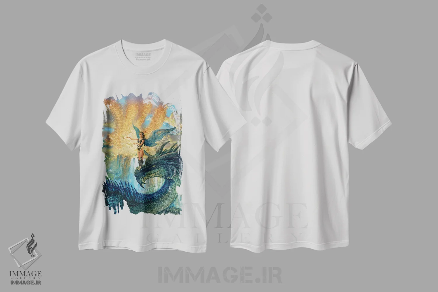 تیشرت سفید طرح دار درس پرواز، مدیوم اثر سیروئلو | فروشگاه ایماژ