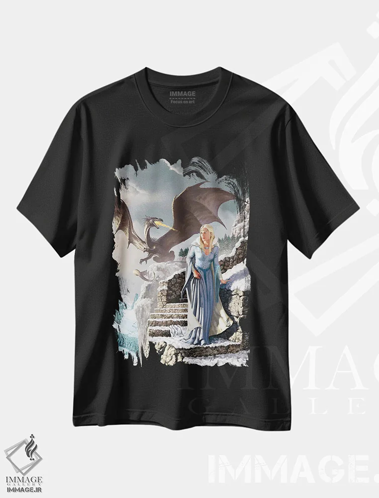تیشرت مشکی طرح دار جنگ بزرگ صلیبی، مدیوم اثر سیروئلو | فروشگاه ایماژ