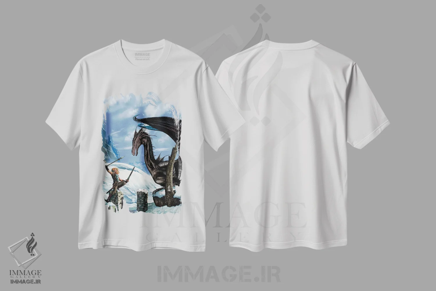 تیشرت سفید طرح دار گیلتونیِل، مدیوم اثر سیروئلو | immage.ir