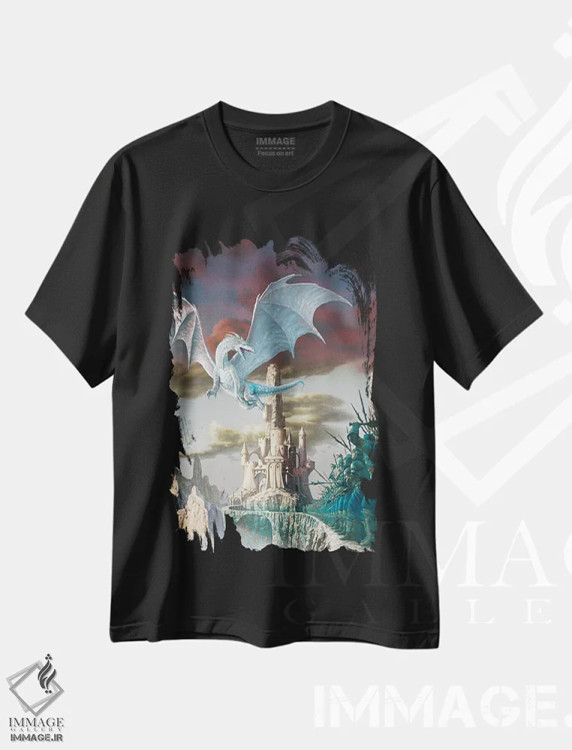 تیشرت مشکی طرح دار حملهٔ هابسی دوم، مدیوم اثر سیروئلو | immage.ir