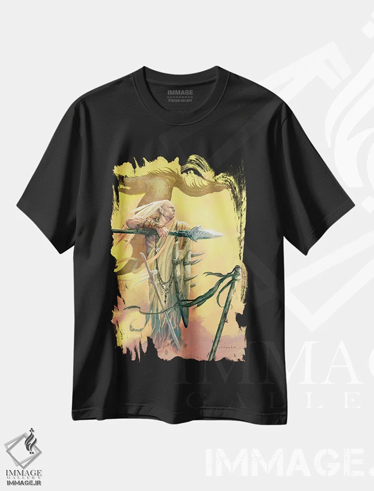تیشرت مشکی طرح دار اژدهای کایپو، مدیوم اثر سیروئلو | فروشگاه ایماژ