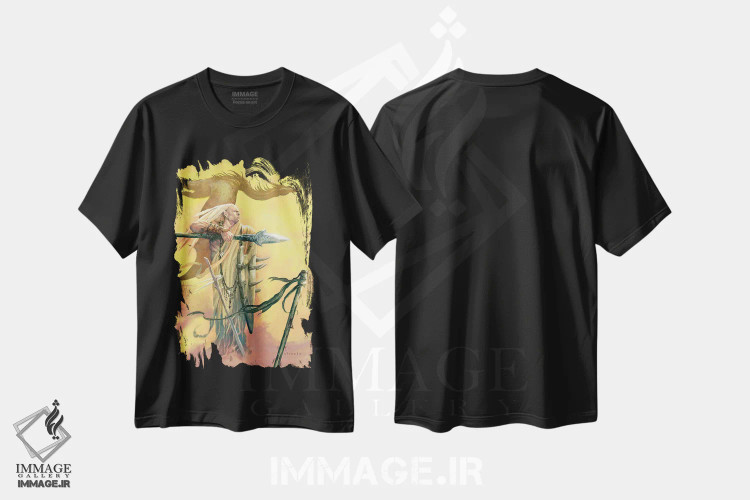 تیشرت مشکی طرح دار اژدهای کایپو، مدیوم اثر سیروئلو | فروشگاه ایماژ