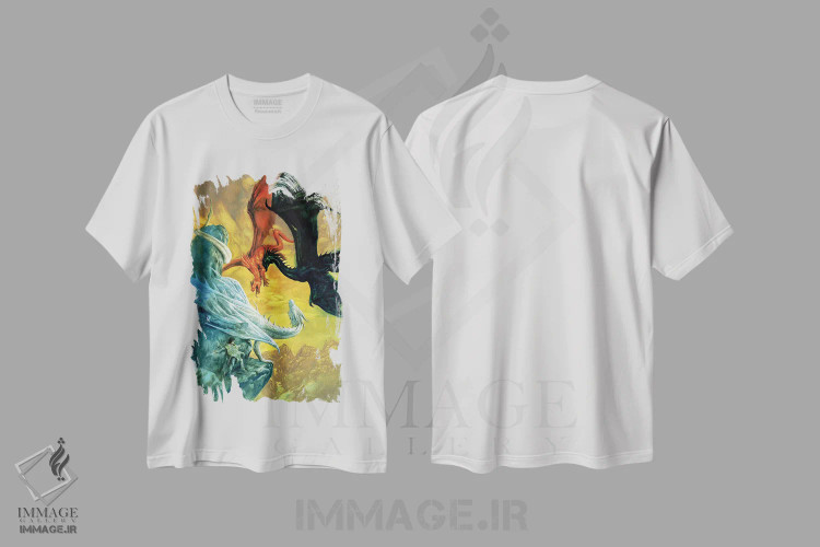 تیشرت سفید طرح دار نجات، مدیوم اثر سیروئلو | فروشگاه ایماژ