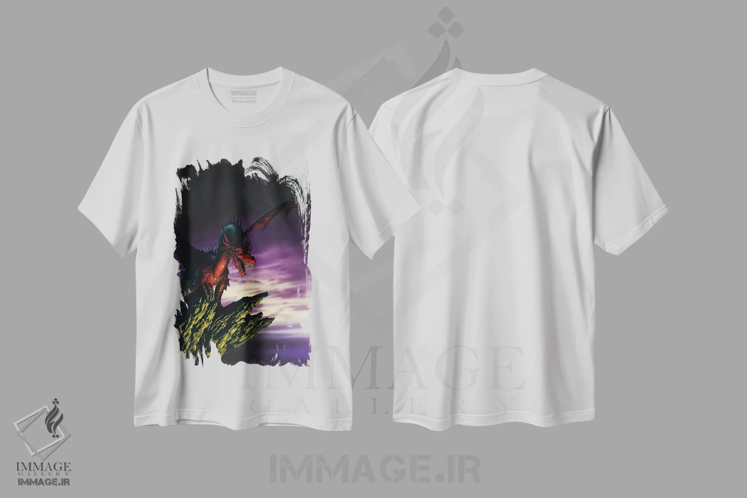 تیشرت سفید طرح دار دیِ هوشیار، مدیوم اثر سیروئلو | فروشگاه ایماژ