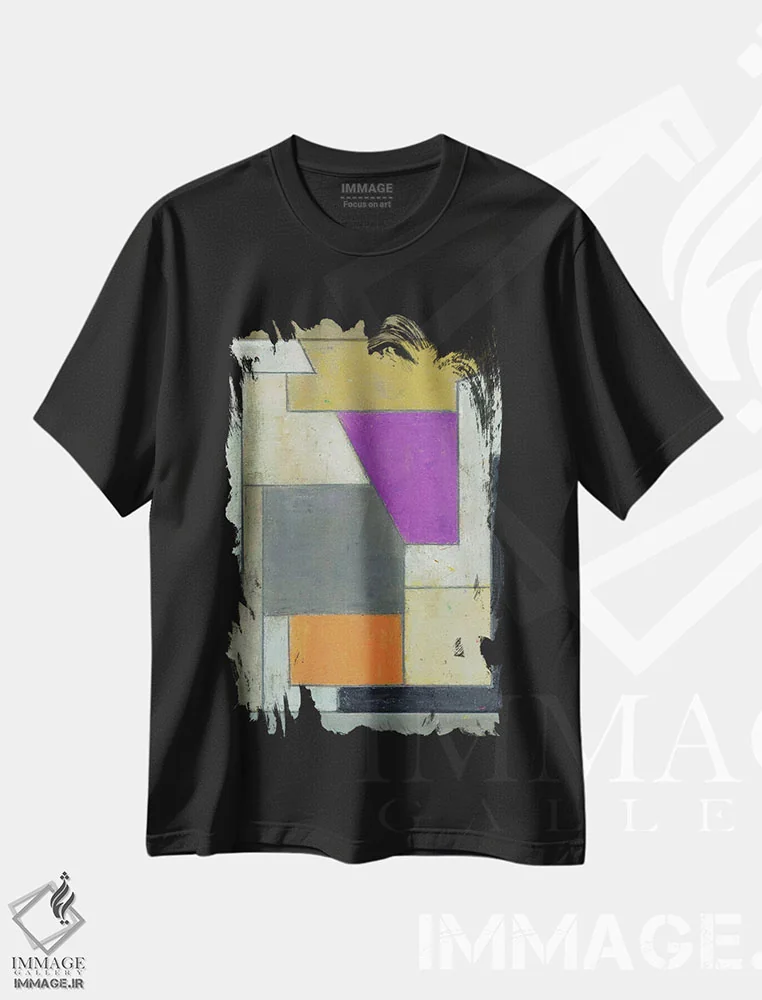 تیشرت مشکی طرح دار مطالعات کوچک بیست وششم اثر استیفن چیمینی | immage.ir
