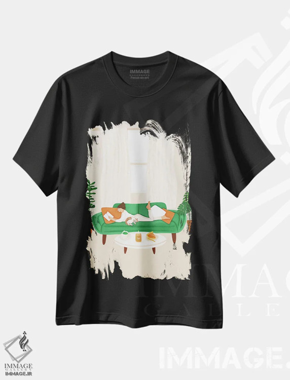 تیشرت مشکی طرح دار ضروریات ماه نوامبر، هنر دیجیتال اثر اله چیریتسکو | immage.ir