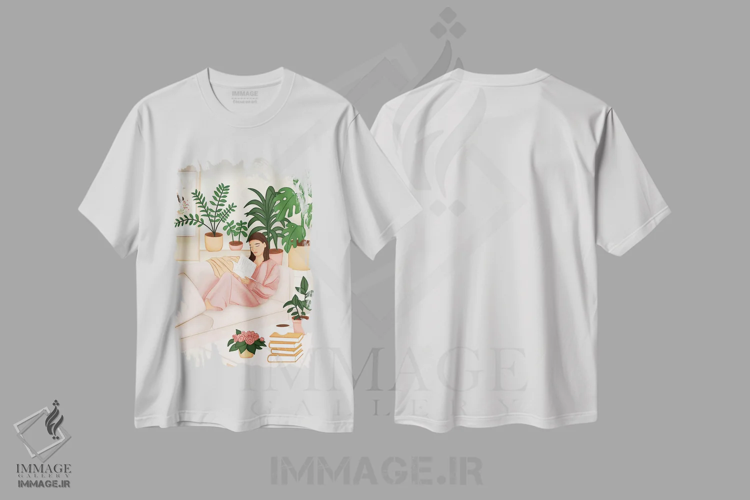 تیشرت سفید طرح دار زندگی گرم تر خواهد شد، هنر دیجیتال اثر اله چیریتسکو | immage.ir