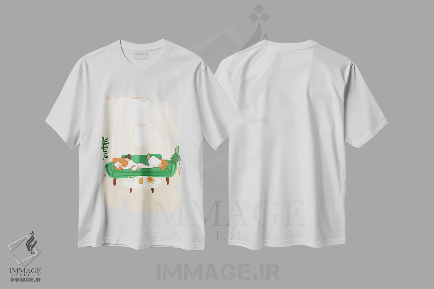 تیشرت سفید طرح دار ضروریات ماه نوامبر، هنر دیجیتال اثر اله چیریتسکو | فروشگاه ایماژ