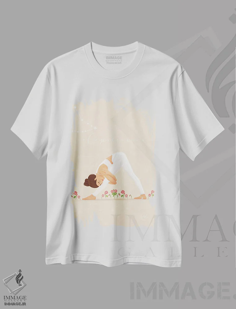 تیشرت سفید طرح دار کاپریکورن، هنر دیجیتال اثر اله چیریتسکو | فروشگاه ایماژ