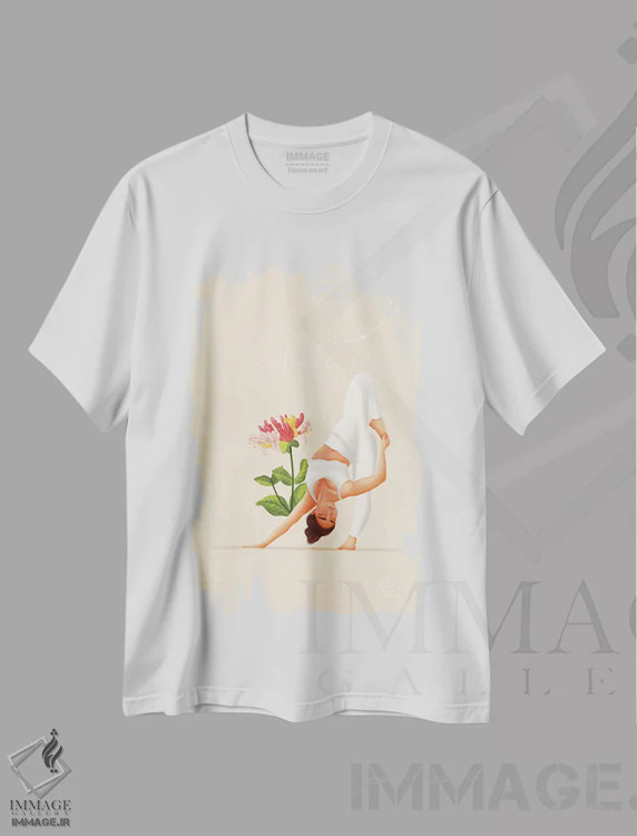 تیشرت سفید طرح دار آریز، هنر دیجیتال اثر اله چیریتسکو | immage.ir