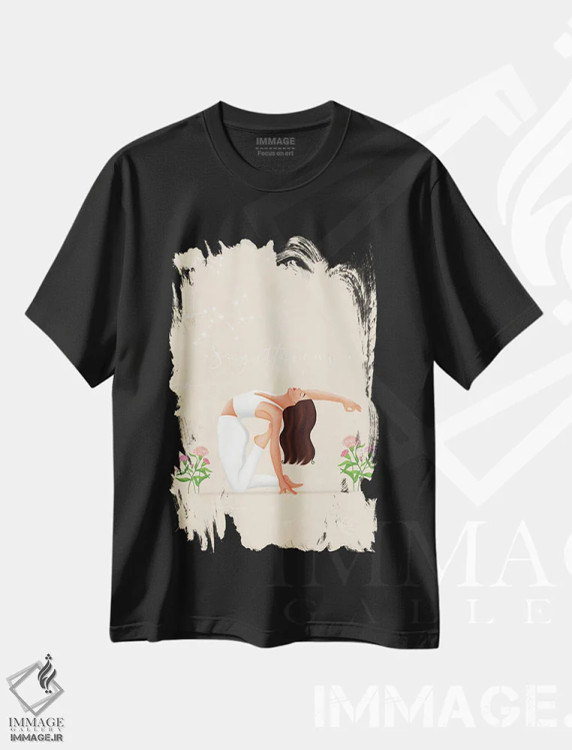 تیشرت مشکی طرح دار ساگیتر یوس، هنر دیجیتال اثر اله چیریتسکو | فروشگاه ایماژ