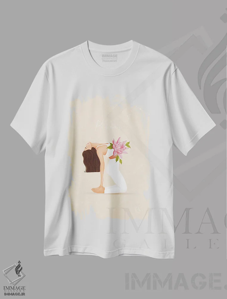 تیشرت سفید طرح دار پایسس، هنر دیجیتال اثر اله چیریتسکو | فروشگاه ایماژ