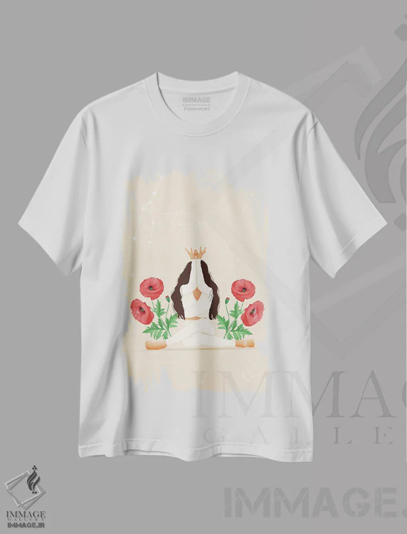تیشرت سفید طرح دار تاروس، هنر دیجیتال اثر اله چیریتسکو | immage.ir