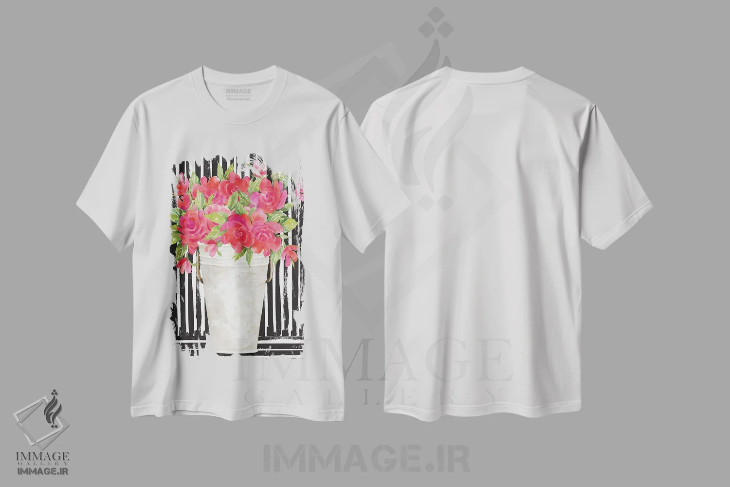 تیشرت سفید طرح دار فوکوسیاها II، تزئینی اثر سیندی جیکوبز | immage.ir