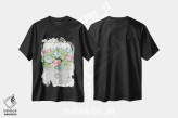 تیشرت مشکی طرح دار برجستگی گلی شمارهٔ یک، دکور روستایی اثر سیندی جیکوبز | فروشگاه ایماژ