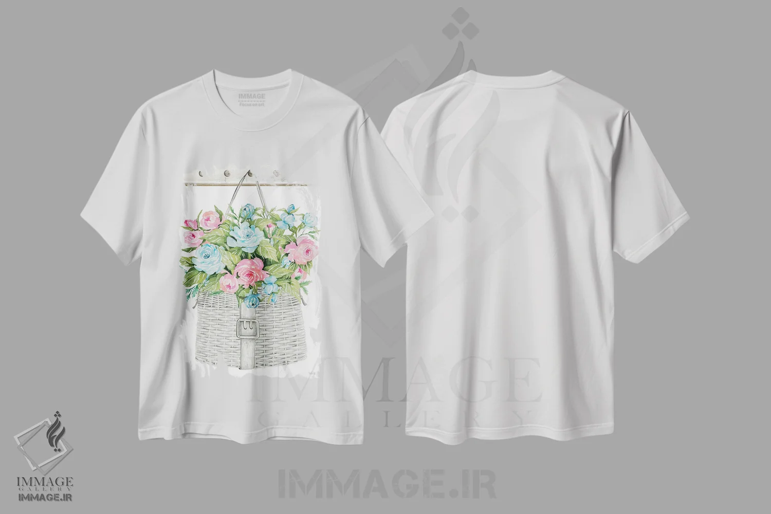 تیشرت سفید طرح دار برجستگی گلی شمارهٔ یک، دکور روستایی اثر سیندی جیکوبز | immage.ir