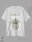 تیشرت سفید طرح دار کیف مکرمه با سبزینه شمارهٔ یک، دکور بوهمی اثر سیندی جیکوبز | فروشگاه ایماژ