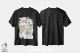 تیشرت مشکی طرح دار دوچرخهٔ تبریکات فصلی، تابلو و عبار ت های کریسمسی اثر سیندی جیکوبز | immage.ir