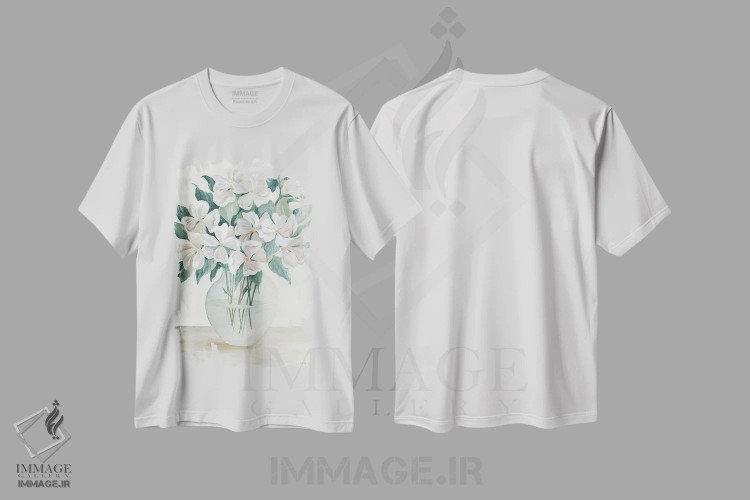 تیشرت سفید طرح دار لذت کیهان، دکور معاصر اثر سیندی جیکوبز | immage.ir