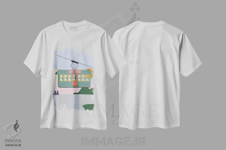 تیشرت سفید طرح دار سریع، تزئینی اثر کارمن جابیر | immage.ir