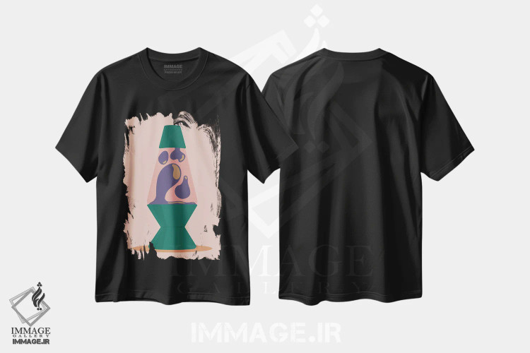 تیشرت مشکی طرح دار محشر عزیزم، تزئینی اثر کارمن جابیر | immage.ir