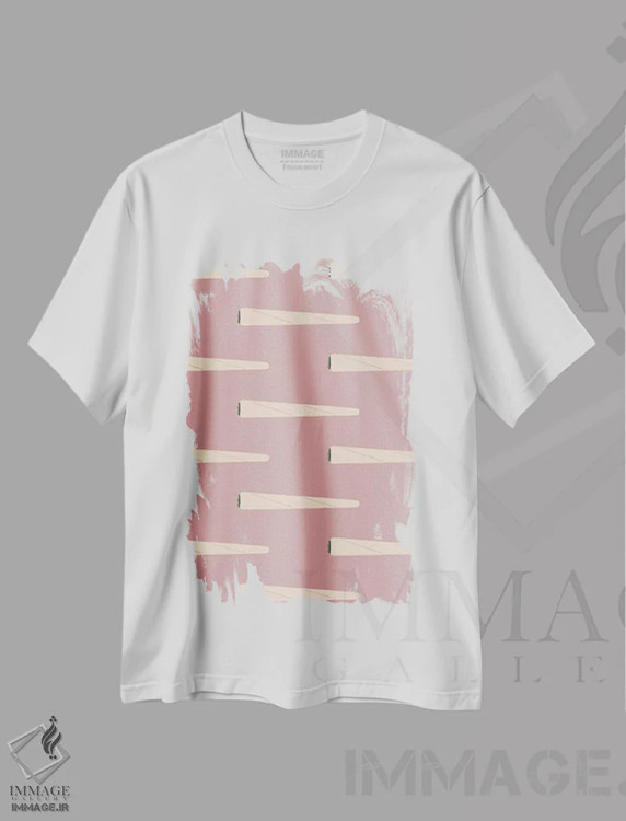 تیشرت سفید طرح دار روشنش کن، تزئینی اثر کارمن جابیر | immage.ir