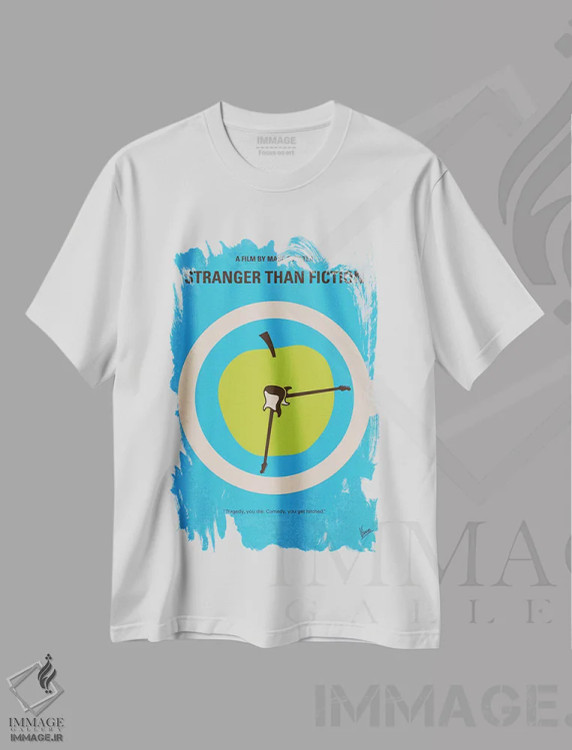 تیشرت سفید طرح دار پوستر مینیمال فیلم عجیب تر از داستان اثر چانکونگ | فروشگاه ایماژ
